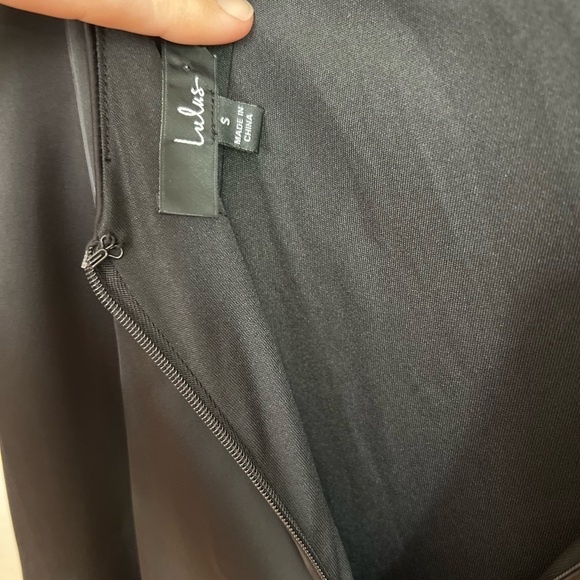 NWOT Black Satin Backless Mermaid Maxi Dress - Picture 8 of 9